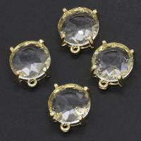 Zinc Alloy Rhinestone Pendants Round faceted & with rhinestone mixed colors Sold By PC