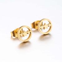 Stainless Steel Stud Earrings fashion jewelry & for woman Sold By Pair