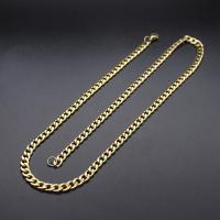 Stainless Steel Chain Necklace, stainless steel lobster clasp, twist oval chain, 508mm, Sold By Strand