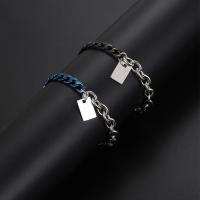 Titanium Steel Bracelet & Bangle plated Unisex & curb chain & rolo chain & two tone 10mm Sold By PC