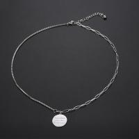 Titanstahl Halskette, poliert, Patchwork & unisex & verschiedene Größen vorhanden & Rolo Kette & Kastenkette, Silberfarbe, 20x2x3.20mm, verkauft von PC