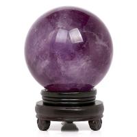 Ametist Ball Sphere, Rund, polerad, för hem och kontor, purpur, Säljs av PC