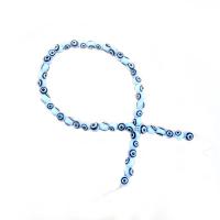 Evil Eye Lampwork Beads Round Sold Per 38 cm Strand