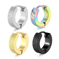 Stainless Steel Huggie Hoop Earring, plated, fashion jewelry & for woman, more colors for choice, Sold By PC
