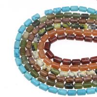 Mixed Gemstone Beads, Column, DIY, more colors for choice, 8x12mm, Sold Per 38 cm Strand