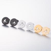 Stainless Steel Stud Earrings, plated, fashion jewelry & for woman, more colors for choice, Sold By Pair