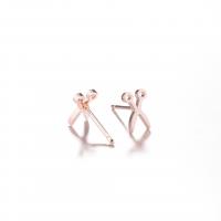 Stainless Steel Stud Earrings Scissors plated fashion jewelry & for woman Sold By Pair