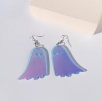 Acrylic Drop Earring Ghost fashion jewelry & transparent & for woman Sold By Pair