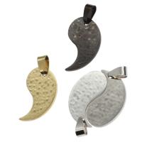 Stainless Steel Couple Pendants, more colors for choice, 30x30x1mm, Sold By PC