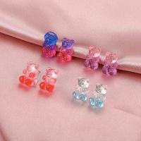 Resin Stud Earring, fashion jewelry & different styles for choice & for woman, more colors for choice, Sold By Pair
