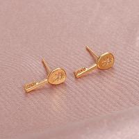 Tibetan Style Stud Earring, Key, fashion jewelry & for woman, gold, Sold By Pair