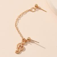 Fashion Earring Cuff and Wraps Zinc Alloy Music Note fashion jewelry & for woman Sold By PC