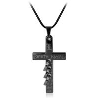 Tibetan Style Jewelry Necklace, Cross, plated, Unisex & snake chain, more colors for choice, nickel, lead & cadmium free, 30x51mm, Sold By PC