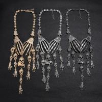 Zinc Alloy Halskæde, forgyldt, Halloween smykker gave & for kvinde, flere farver til valg, nikkel, bly & cadmium fri, 220x100mm, Længde Ca. 17.72 inch, Solgt af PC