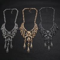 Zinklegierung Halskette, plattiert, Wellenkette & Halloween Schmuck & für Frau, keine, frei von Nickel, Blei & Kadmium, 130x110mm, Länge ca. 17.72 ZollInch, verkauft von PC