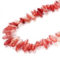 Quartz naturel bijoux perles, rouge de cerise, Irrégulière, DIY, rouge, 8-25mm, Vendu par 40 cm brin