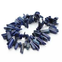 Perles Lapis Lazuli, Irrégulière, DIY, bleu, 8-25mm, Vendu par 40 cm brin