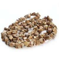 Picture Jasper Beads irregular polished DIY mixed colors 5-8mm Sold Per 80 cm Strand