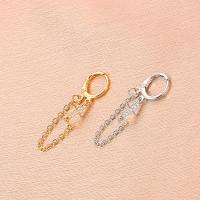 Brass Leverback Earring, fashion jewelry & for woman, more colors for choice, Sold By PC