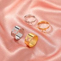 Zinc Alloy Finger Ring plated 2 pieces & Adjustable & fashion jewelry & for woman & hollow Sold By Set