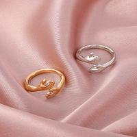liga de zinco Cuff Ring Finger, Mão, joias de moda & para mulher, Mais cores pare escolha, vendido por PC