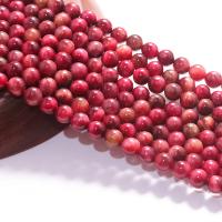 Tigerauge Perlen, rund, poliert, DIY, Kirsche, verkauft per 38 cm Strang