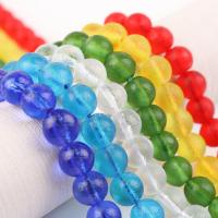 Lampwork Beads, Round, DIY & matte, more colors for choice, Sold Per 38 cm Strand