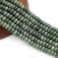 Perline giada, Lushan Jade, abaco, lucido, DIY, verde, 8x5mm, Venduto per 38 cm filo