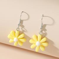 Resin Earring, Daisy, fashion jewelry & for woman, more colors for choice, Sold By Pair
