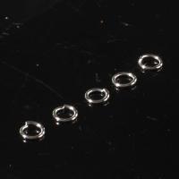 Латунь кольцо-закрывашка, Кольцевая форма, Другое покрытие, серебряный, 8x1mm, Приблизительно 6698ПК/KG, продается KG