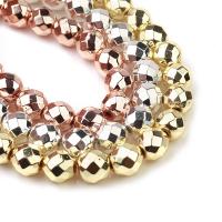 Nicht-magnetische Hämatit Perlen, rund, DIY & facettierte, keine, verkauft per 38 cm Strang