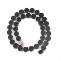 Perline in ematite non magnetico, lucido, DIY, nero, Venduto per 38 cm filo