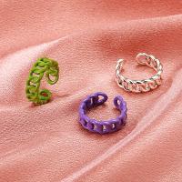 Zink Alloy Cuff finger ring, plated, mode smycken & för kvinna, fler färger för val, Säljs av PC