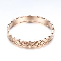 Titanium Steel Bracelet & Bangle rose gold color plated fashion jewelry & for woman rose gold color Sold By PC