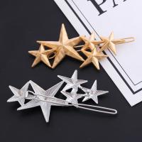 Hair Clip, Tibetan Style, Star, plated, fashion jewelry & for woman, more colors for choice, Sold By PC