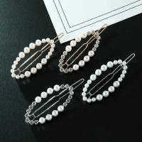 Hair Clip, Tibetan Style, with Plastic Pearl, plated, fashion jewelry & different styles for choice & for woman & with rhinestone, more colors for choice, Sold By PC