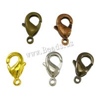 Brass Lobster Clasp, more colors for choice, lead & cadmium free, 10x5x3mm, Hole:Approx 1mm, 200PCs/Lot, Sold By Lot