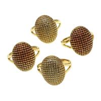 Cubic Zirconia Micro Pave Brass Ring Adjustable & micro pave cubic zirconia & for woman Sold By PC