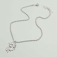 Zinc Alloy smykker halskæde, Drage, forgyldt, mode smykker & Unisex, Længde 18.50 inch, Solgt af PC