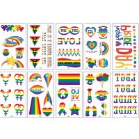 Paper Tattoo Sticker, water transfer painting, 10 pieces & waterproof & luminated & mixed, 68x120mm, 5Sets/Lot, Sold By Lot