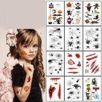 Paper Tattoo Sticker water transfer painting 10 pieces & for children & waterproof & luminated mixed colors Sold By Lot