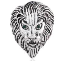 Tibetan Style Brooches, Lion, plated, for man, more colors for choice, nickel, lead & cadmium free, 41x32mm, Sold By PC