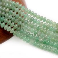 Perles aventurine, aventurine vert, Plat rond, poli, DIY, vert, 8x5mm, Vendu par 38 cm brin