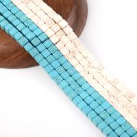 Turquoise Beads Square polished DIY Sold Per 38 cm Strand