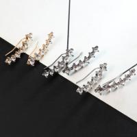 Zinc Alloy Stud Earring fashion jewelry & for woman & with rhinestone Sold By Pair