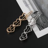 Hair Clip, Tibetan Style, Heart, plated, fashion jewelry & for woman, more colors for choice, Sold By PC