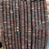 Mixed Gemstone Beads, Flat Round, polished, different materials for choice & for woman, more colors for choice, 6*2mm, Approx 160PCs/Strand, Sold Per Approx 13 Inch Strand