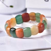 Bracelets de pierres précieuses, Pierre naturelle, pour femme, plus de couleurs à choisir, 12-20*12-20mm, Longueur 17 pouce, Vendu par PC