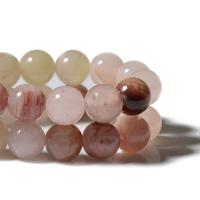Natural Jade Beads, Persian Jade, Round, polished, DIY, pink, Sold Per 38 cm Strand