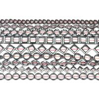 Magnetische Hämatit Perlen, poliert, DIY, schwarz, verkauft per 38 cm Strang